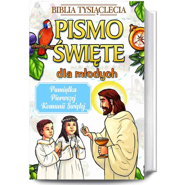 Pismo Święte z Papugą - I Komunia Święta - ST i NT