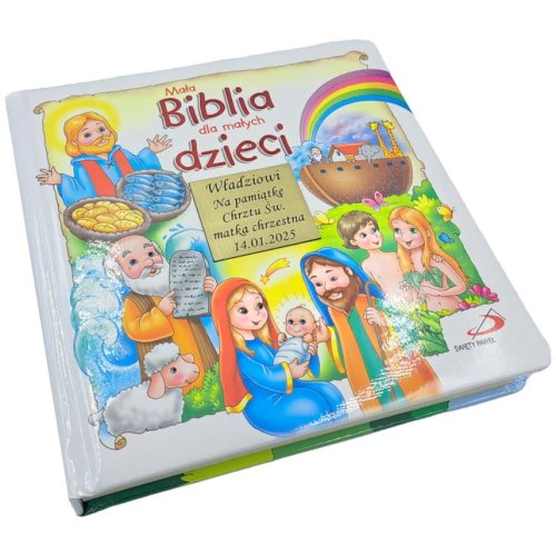 Mała Biblia dla małych dzieci - pamiątka z grawerem