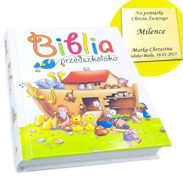 Biblia przedszkolaka - książka z grawerem