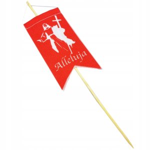 Chorągiewka Wielkanocna materiałowa - czerwona