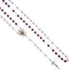 Różaniec patriotyczny biało-czerwony 