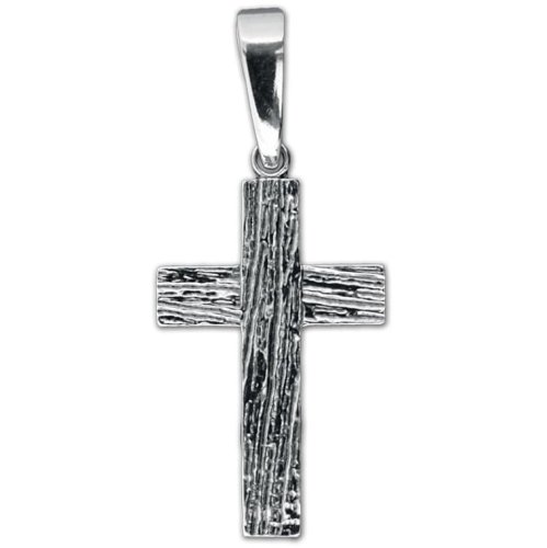 Stylowy krzyż srebrny do łańcuszka - k3012