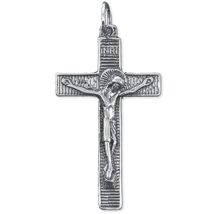 Tradycyjny krzyż srebrny do łańcuszka - k199