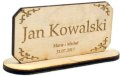 Winietki drewniane, grawerowane