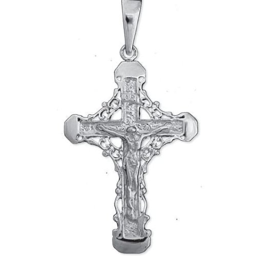 Tradycyjny krzyż srebrny do łańcuszka - k101 - 7,8 g