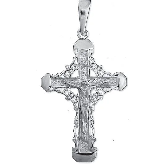 Tradycyjny krzyż srebrny do łańcuszka - k101 - 7,8 g