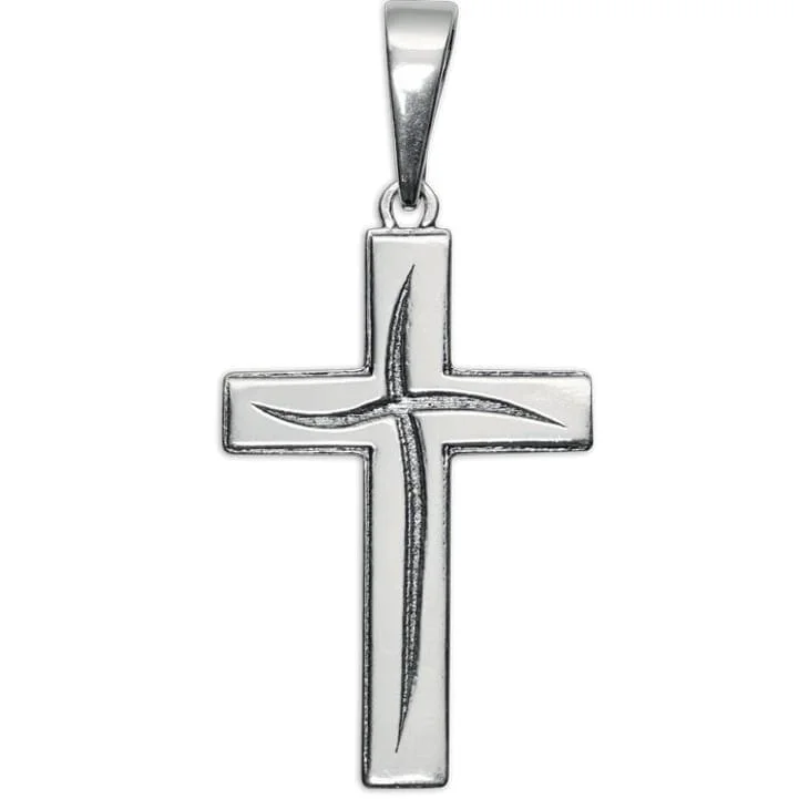 Krzyżyk srebrny stylowy - k3018 - 4,3 g