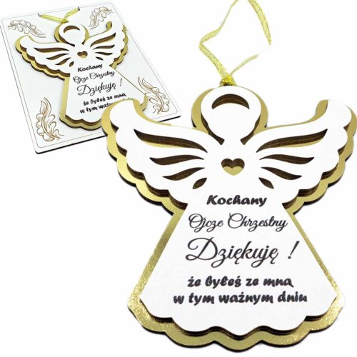 Podziękowanie dla Ojca Chrzestnego - Aniołek zawieszka