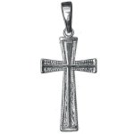 Duży srebrny krzyż do łańcuszka - srebro 925 - k3022