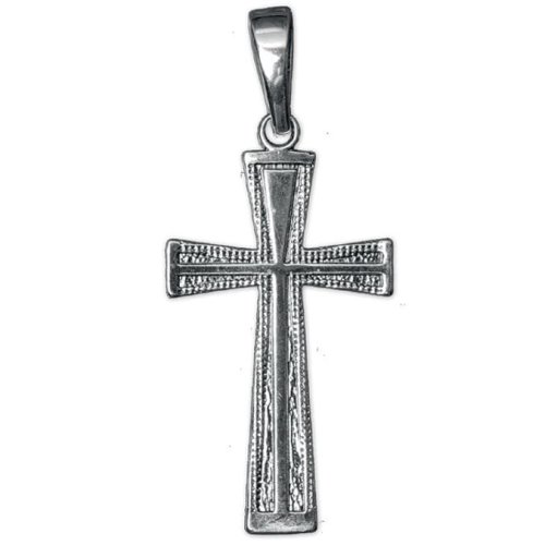 Duży srebrny krzyż do łańcuszka - srebro 925 - k3022