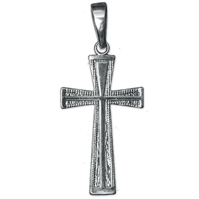 Duży srebrny krzyż do łańcuszka - srebro 925 - k3022