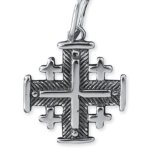 Krzyż Jerozolimski do łańcuszka - srebro 925 - k1002