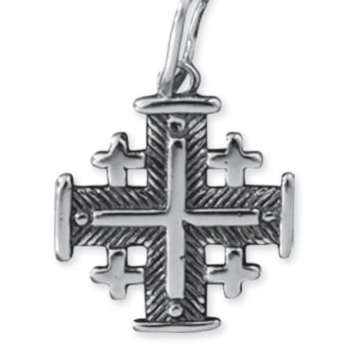 Krzyż Jerozolimski do łańcuszka - srebro 925 - k1002