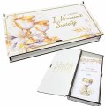 Pudełko na I Komunię Świętą - pamiątka IHS