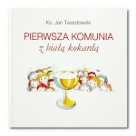 Pierwsza Komunia Święta z białą kokardą