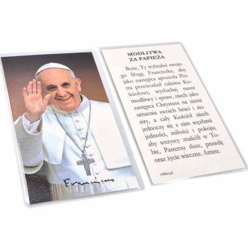 Obrazek laminowany - Papież Franciszek + modlitwa