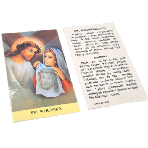 Święta Weronika - obrazek laminowany