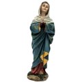 Figurka Matki Boskiej Bolesnej – 12 cm, ręcznie malowana, symbol siedmiu boleści, masa żywiczna. Figurka przodem