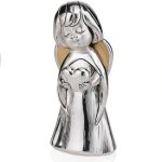 Aniołek z serduszkiem srebrzony 10 cm