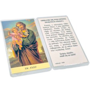 Święty Józef - obrazek laminowany