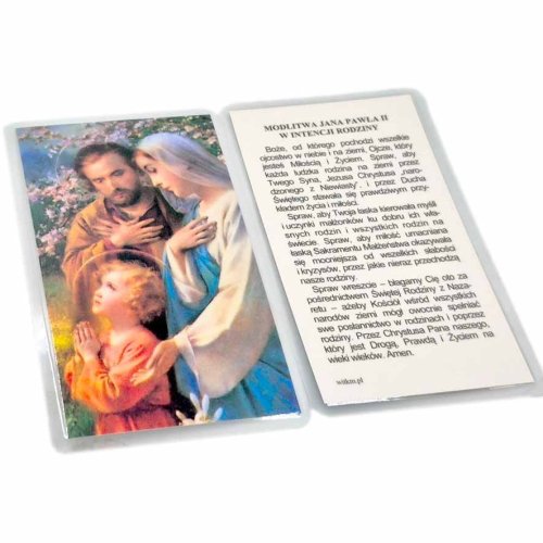 Obrazek laminowany - Święta Rodzina - Modlitwa JP2