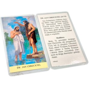 Święty Jan Chrzciciel - obrazek laminowany