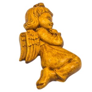 Relief gipsowy aniołek (dziewczynka)