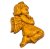 Relief gipsowy aniołek (dziewczynka)