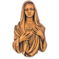 Serce Maryi - relief gipsowy 11 cm