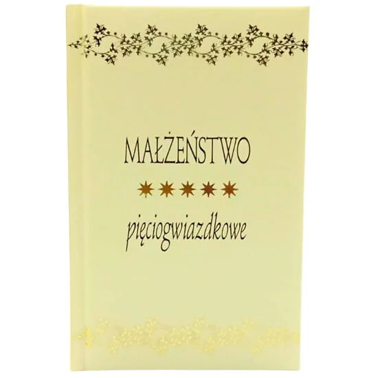 Małżeństwo pięciogwiadkowe - książka upominkowa