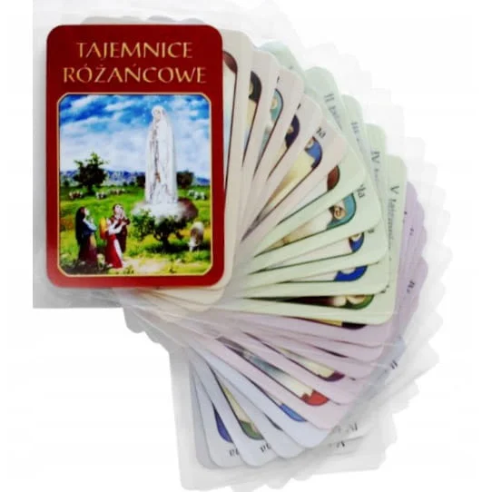 Tajemnice Różańca - karty laminowane