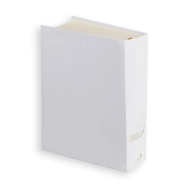 Biblia Plus - paginacja - biała płócienna