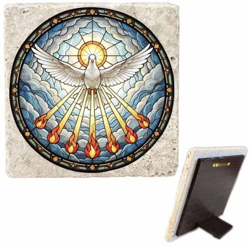 Ikona z Duchem Świętym - Pamiątka Bierzmowania 10 cm