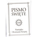 Pismo Święte w etui - białe I Komunia Święta