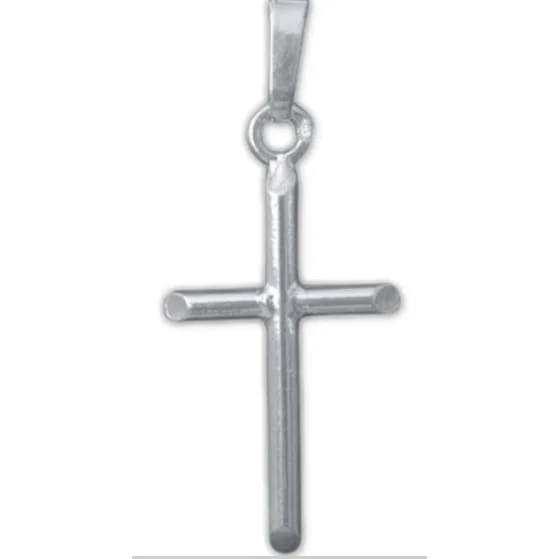 Srebrny krzyżyk prosty k156 - srebro 925