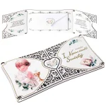 Kartka na I Komunię - drewniana - rozkładana DK2