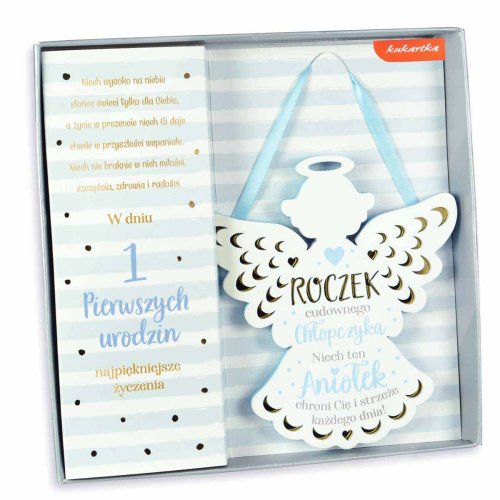 Aniołek na Roczek - zawieszka