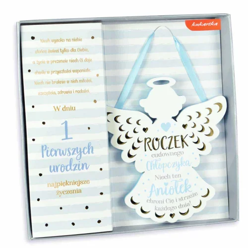 Aniołek na Roczek - zawieszka
