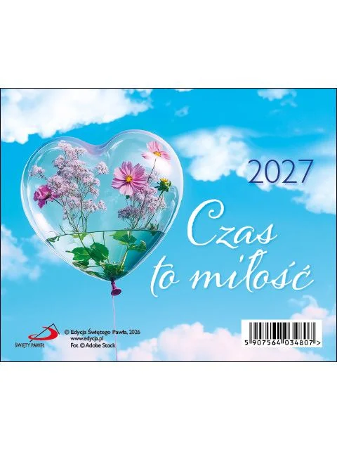 Czas to miłość 2027 - kalendarz biurkowy