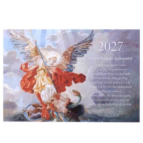 Kalendarz trójdzielny - Św. Michał Archanioł 2027