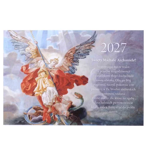 Kalendarz trójdzielny - Św. Michał Archanioł 2027
