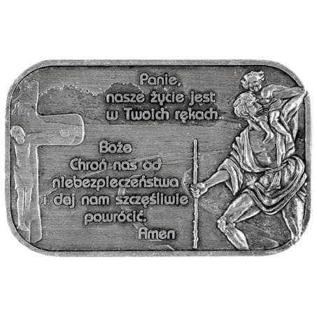 Modlitwa kierowcy przylepiec - srebrna