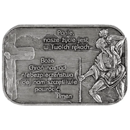 Modlitwa kierowcy przylepiec - srebrna