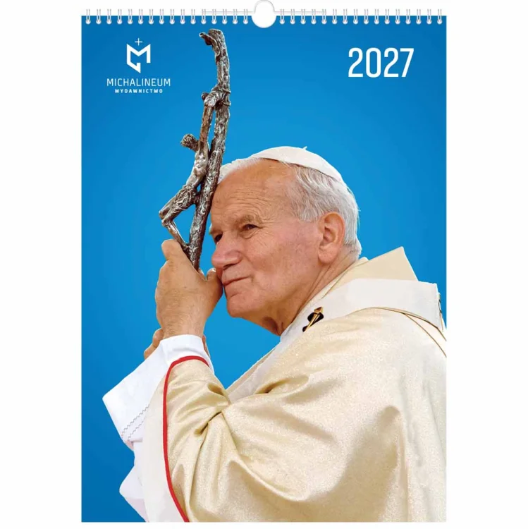 Kalendarz ścienny 2027 św. Jan Paweł II