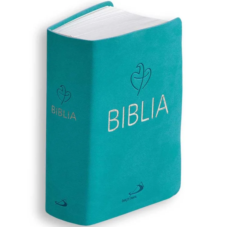 Biblia ST NT mały format, turkus