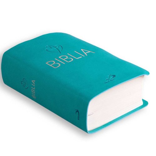 Biblia ST NT mały format, turkus