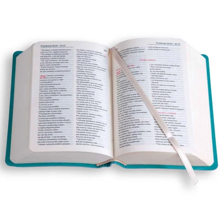 Biblia ST NT mały format, turkus