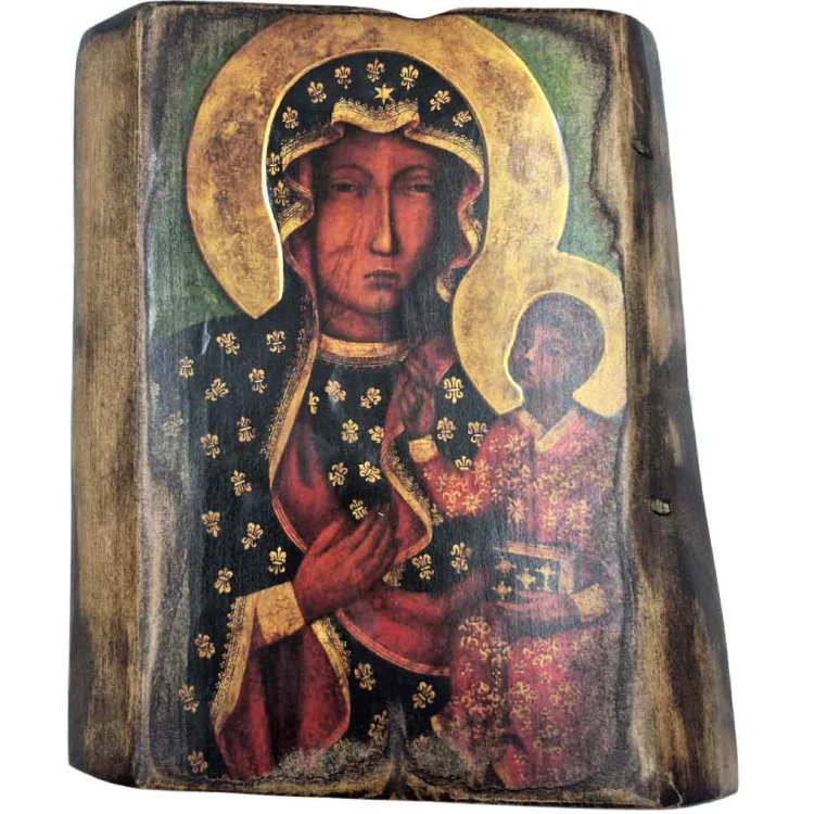 Ikona Matka Boska Częstochowska 28cm wik
