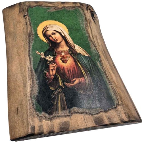 Ikona Najświętsze Serce Matki Bożej 28 cm wik