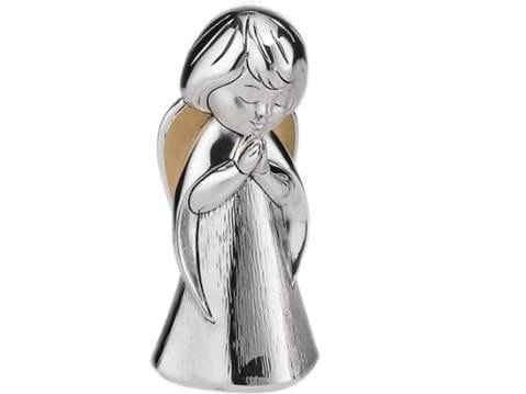 Aniołek modlący srebrzony 7 cm